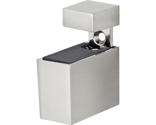 Dolle Attaches en métal Cuadro réglables de 6 - 20 mm acier inoxydable 2 unités Support d''étagère carré individuel en métal