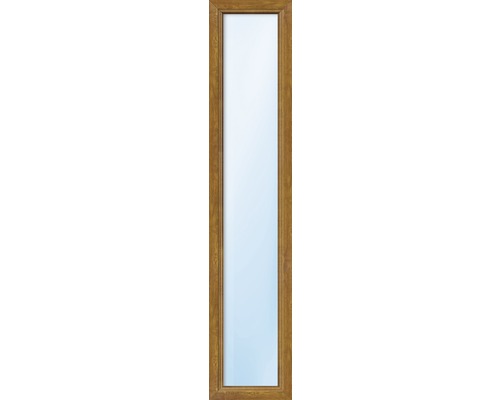 Élément fixe de fenêtre en plastique ARON Basic blanc/golden oak 550x1050 mm (ne peut pas être ouvert)