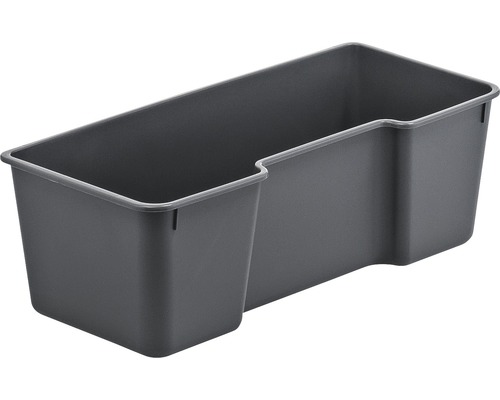 Graue Schubladenbox aus Kunststoff