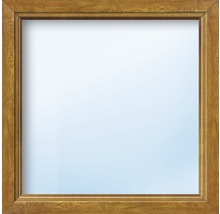 ARON Basic Kunststofffenster Festverglasung weiss/golden oak 1000x1100 mm (nicht öffenbar)