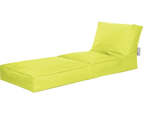 Chaise longue de pouf jaune pour l''intérieur