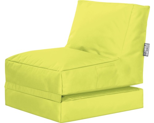 Sitzsessel Sitting Point Twist Scuba grün 90x70x80 cm (ausgeklappt 180x70x60 cm)