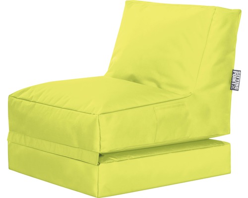 Fauteuil Sitting Point Twist Scuba vert 90x70x80 cm (déplié 180x70x60 cm)