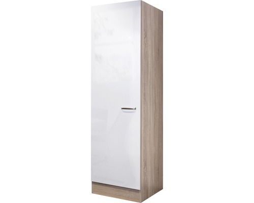 Armoire haute Valero blanc brillant (hxlxp) 50x200x57 cm