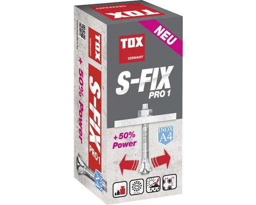 Emballage de l''ancrage lourd Tox S-Fix Pro 1