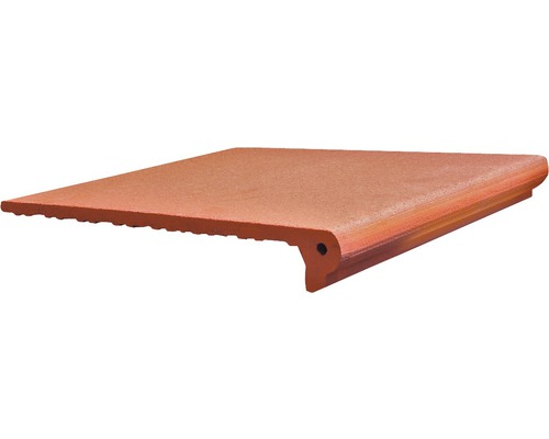 Marche d'angle en grès Florentine LS Cotto di Volterra 35x35 cm Marche d''escalier en terre cuite pour l''extérieur