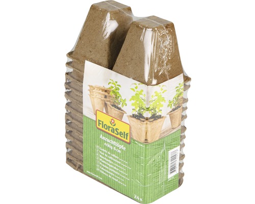 Godets de culture FloraSelf 12x6x6 cm 24 pièces Godets de culture FloraSelf 12x6x6 cm 24 pièces