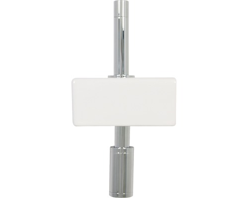 Waschtischsiphon mit rechteckigem Keramikbecken