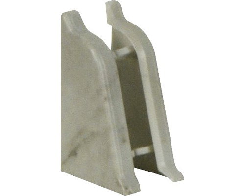 Embouts PICCANTE pour profilé de finition mural 37 marbre fontina (dte & gche) Entretoise en plastique