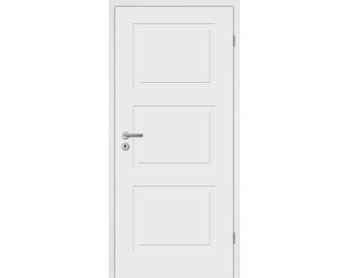 Porte intérieure blanche avec trois panneaux rectangulaires