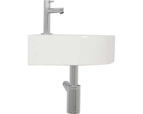 Waschtisch mit Armatur und Siphon