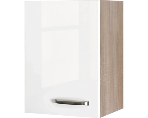 Armoire suspendue Valero blanc hautement brillant (lxhxp) 40x55x32 cm