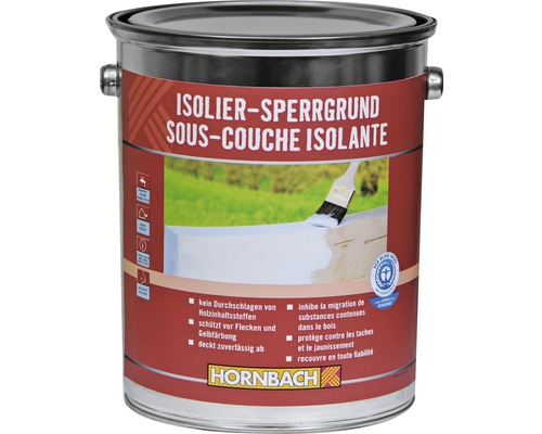 Peinture isolante sous-couche d'isolation crème 5 l Primaire d''isolation dans une boîte métallique