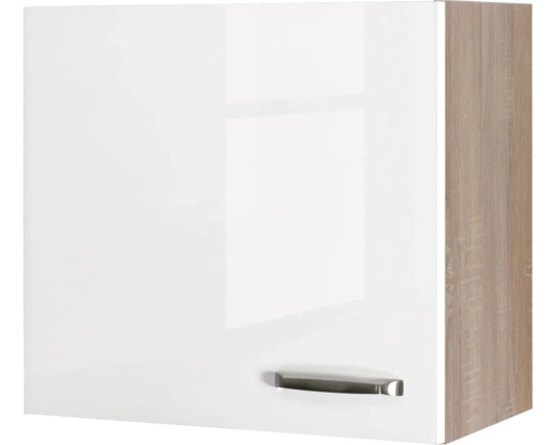 Armoire suspendue Valero blanc hautement brillant (lxhxp) 60x55x32 cm