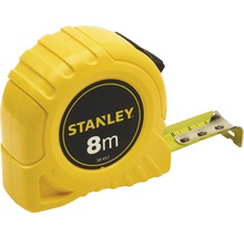 Mètre ruban enrouleur jaune Stanley de 8 mètres de long