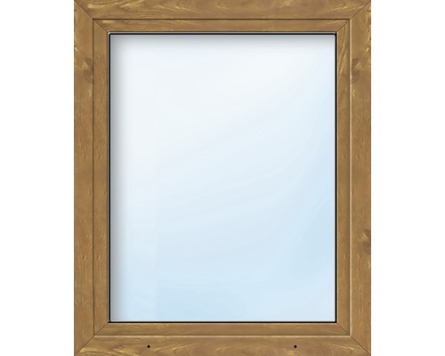 Kunststofffenster ARON Basic weiß/golden oak 500x1250 mm DIN Rechts