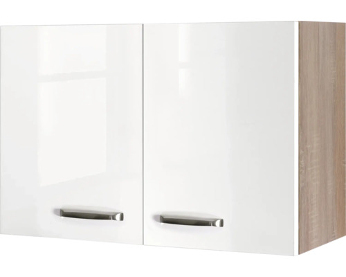 Hängeschrank Flex Well Valero Breite 80 cm weiss hochglanz