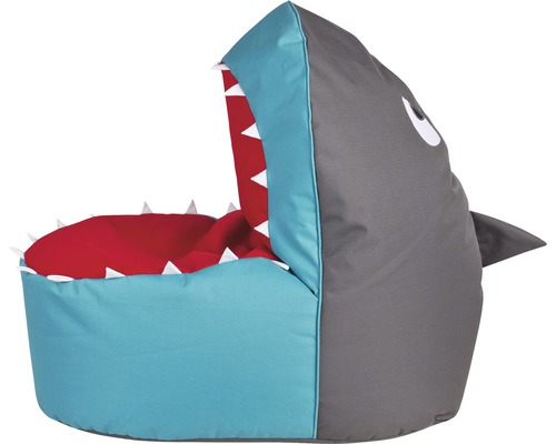 Pouf coussin Sitting Point Shark Brava gris bleu 90x60x80 cm