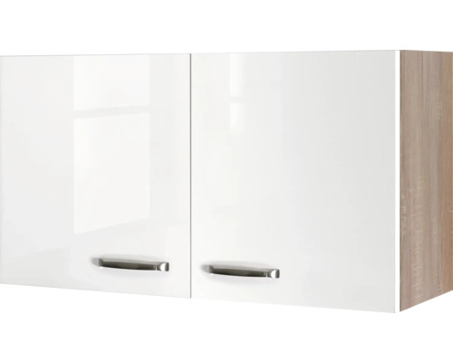 Hängeschrank Flex Well Valero Breite 100 cm weiss hochglanz