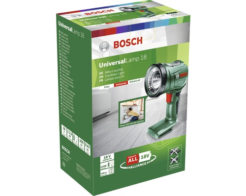 Emballage de la lampe sans fil Bosch UniversalLamp 18