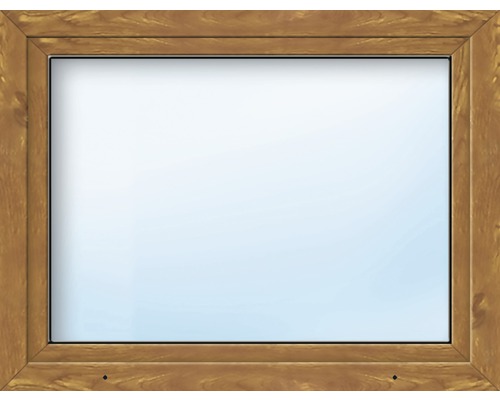 Kunststofffenster ARON Basic weiss/golden oak 800x700 mm DIN Links