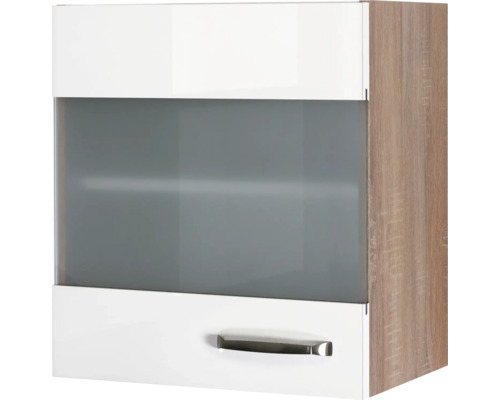 Glas-Hängeschrank Flex Well Valero Breite 50 cm weiss hochglanz