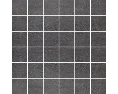 Feinsteinzeugmosaik Poseidone black 05 30x30 cm Mosaikfliese aus Keramik