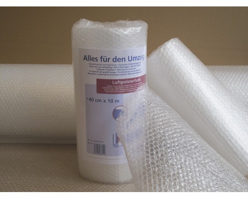Rouleau de film à bulles, 40 cm x 10 m, matériel d''emballage pour déménagement