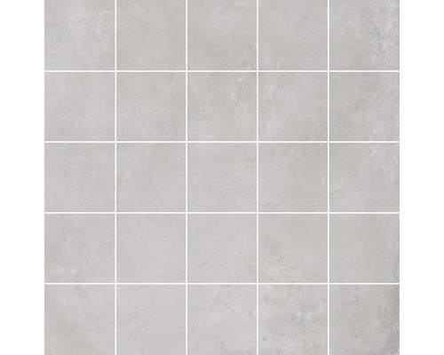 Mosaik Gare du Nord Cortina light grey 30x30 cm Quadratische, graue Fliesen für den Innenbereich