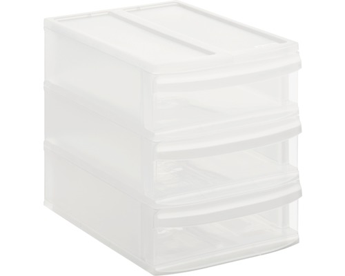 Schubladenbox mit drei Schubladen zur Aufbewahrung