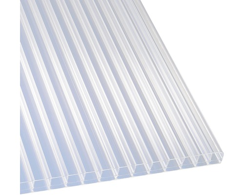 Panneau alvéolé/Entretoise Gutta en polycarbonate 20-16 opale blanc 2000x980x16 mm