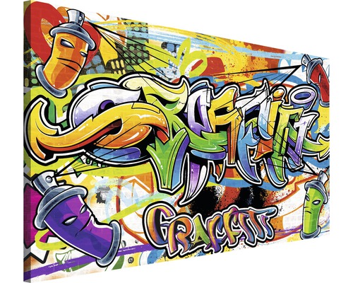 Keilrahmenbild Graffiti 75x100 cm