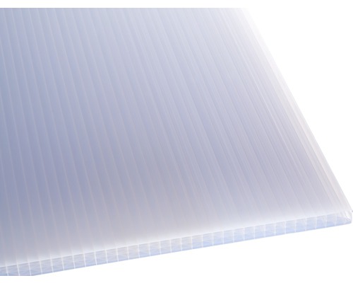 Panneau alvéolé/Entretoise Gutta Sunstar en polycarbonate 20-25 opale blanc 3500 x 980 x 25 mm