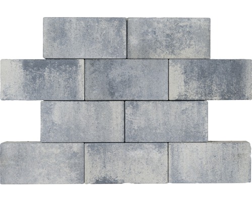 Pavé rectangulaire Crescendo gris anthracite avec micro-chanfrein 40 x 20 x 8 cm