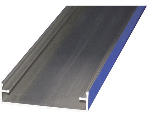 Gutta Alu-Zierklemmdeckel für 16 mm Doppelstegplatten silber eloxiert 3500 x 63 mm