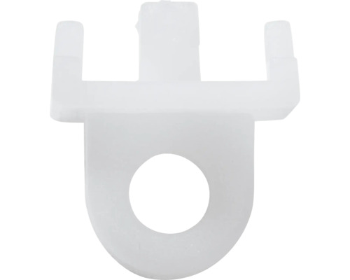 Feststeller für Aluminium-Vorhangschiene und Aluminiumschiene 13 mm weiss 6 Stk. Gardinenröllchen aus Kunststoff