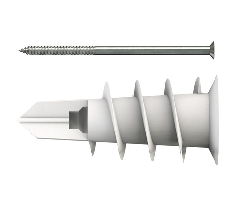 Gipskartondübel Spiral 32 + Schraube Tox, 50 Stück Gipskartondübel Spiral 32 + Schraube Tox, 50 Stück