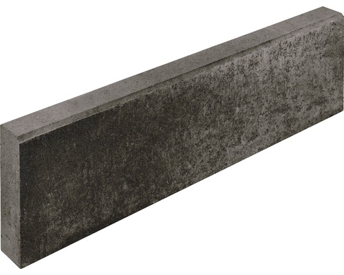 Béton bordure profonde anthracite unilatéral chanfreiné 100x8x30 cm