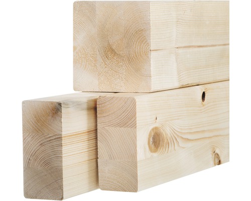 Bois lamellé-collé Konsta épicéa 3000 x 100 x 60 mm SQD (sans qualité décorative)