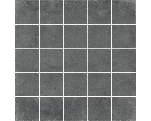 Feinsteinzeugmosaik Contemporary graphite 30x30 cm Fliesenmosaik aus Steinzeug