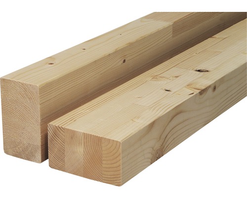 Deux pièces de bois massif de construction en bois