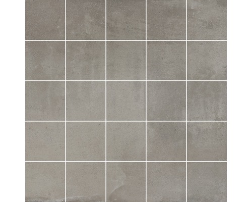 Feinsteinzeugmosaik Contemporary brown 30X30 cm Quadratische, graue Bodenfliesen