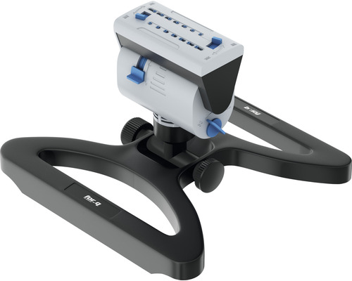 Viereckregner auf einem schwarzen Standfuss