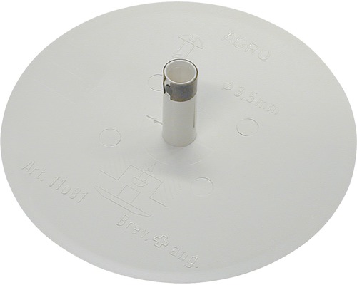 Deckenrosette weiss Ø 100 mm AGRO Tropfschlauchhalter mit 3,5 mm Durchmesser