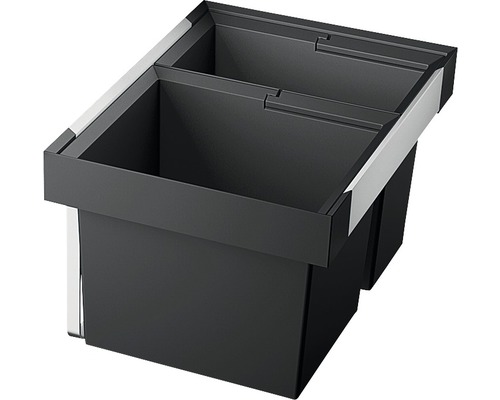 Poubelle de tri sélectif encastrée Blanco FLEXON II 60/2 1x30 l et 1x19 l 521471 Système de tri des déchets avec deux bacs pour la cuisine