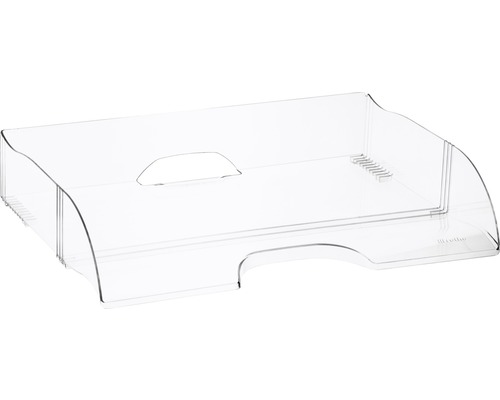 Transparente Briefablage aus Kunststoff