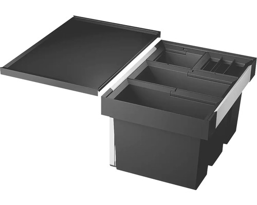 Coulissant de meuble de cuisine avec tiroirs et système d''organisation