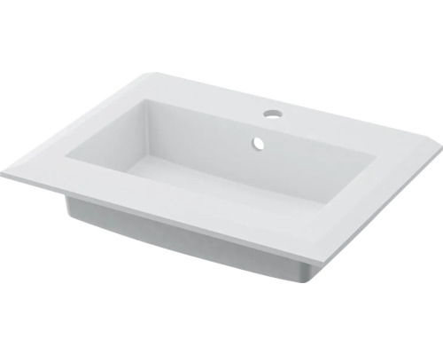 Möbelwaschtisch Qube 60 cm weiss matt Möbelwaschtisch Qube 60 cm weiss matt