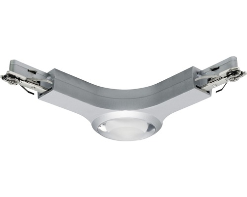 Connecteur en L à LED URail 5,8 W à intensité lumineuse variable chrome/mat 954.85 Raccord d''angle pour rail d''alimentation de systèmes d''éclairage