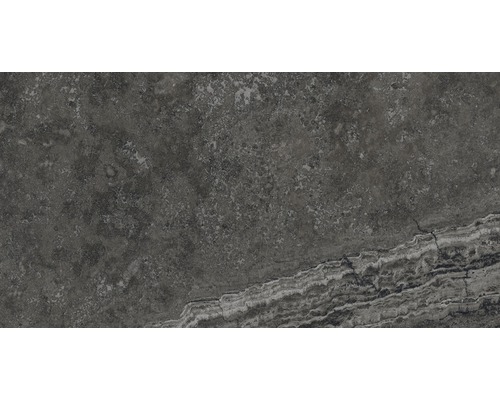 Bodenfliese Portman anthrazit glasiert 32x62.5 cm